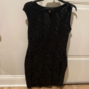 Black Sequined Dress